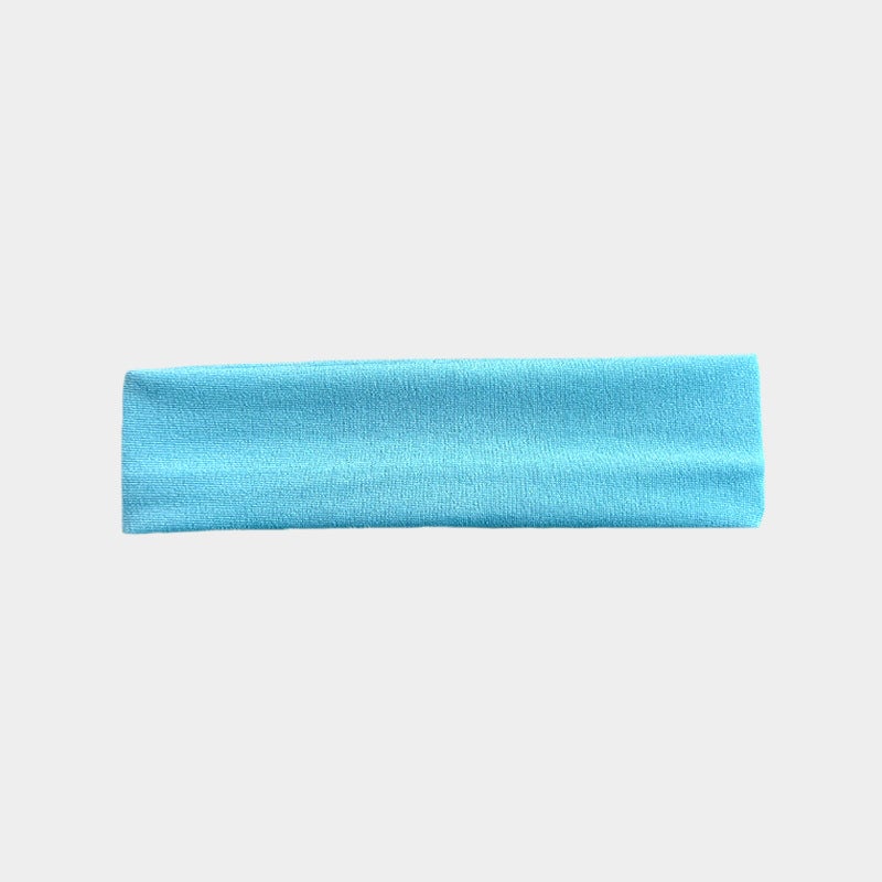 إسكدنيا Stretchable Solid Color Yoga Sports Headband Sky Blue