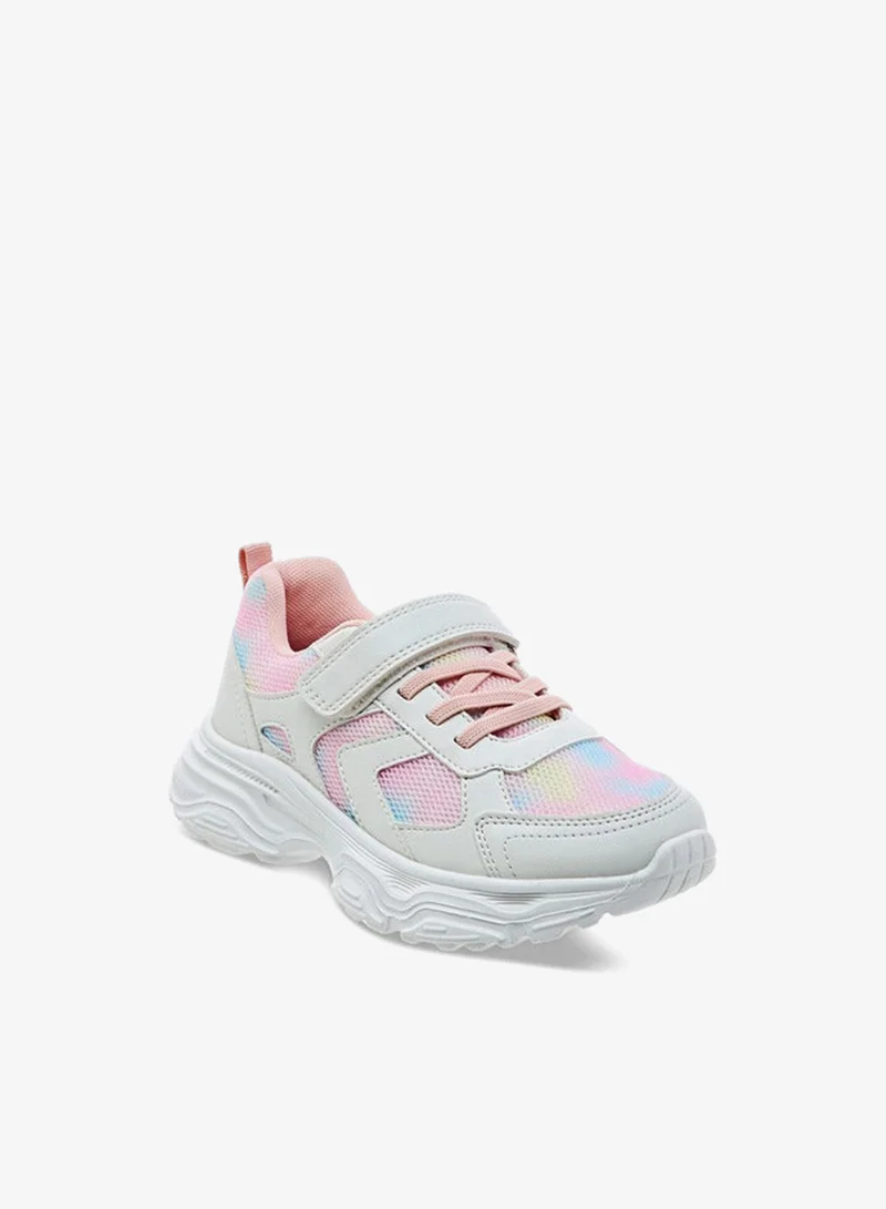 جونيورز سنيكرز بناتي بألواح وإغلاق بشريط لاصق