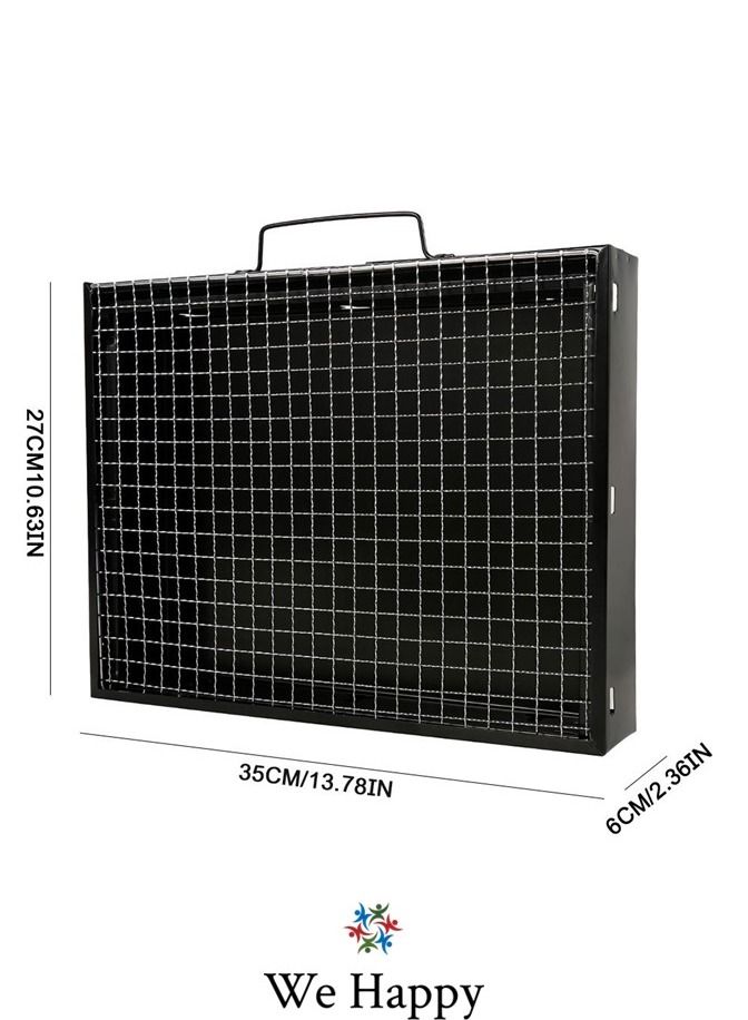 We Happy Portable Outdoor Barbecue Charcoal Grill - Foldable and Easy to Use - Image 3