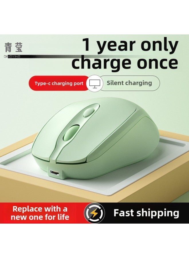 Rechargeable Mute Mouse Notebook Bluetooth Girls Office Xiaomi Apple Computer Games Wireless Dell-Color:Battery Version/cool Black [2.4g Wireless Version Qingying Audio Button—bring Your Own Battery-Interface:Official Standard  - Image 2