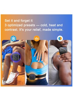 SYOSI Heat Cold Therapy Machine 3-in-1 Wearable, Recovery Therm Cube Instant Heat, Cold and Hot Therapy Device, Cold and Contrast Therapy for Pain Relief, Aches and Sport Muscle Recovery 3 Modes  - Image 3