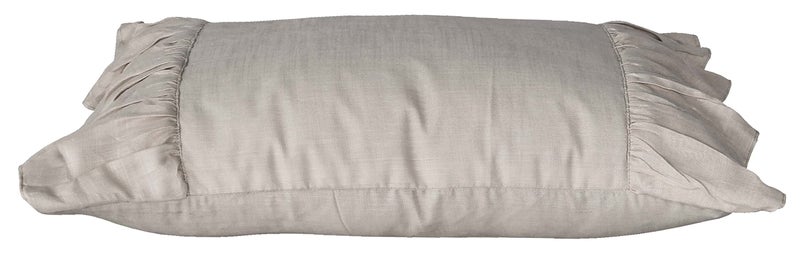 Dekor World 2 Piece Regular Cotton Deco Ruffle Collection Pillow Cover (Silver, 12x20 inches or 30x50 cm)-for Living Room and Bedroom - Image 3