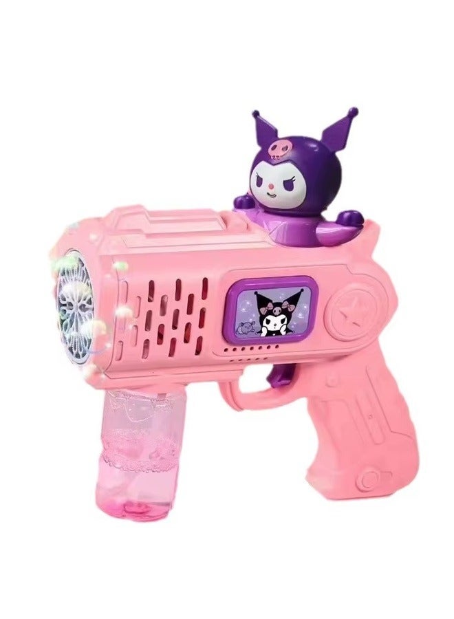 بابل جن BUBBLE GUN Kuromi Character - Full Automatic Bubbles, with Lights Colorful Effect - Image 2