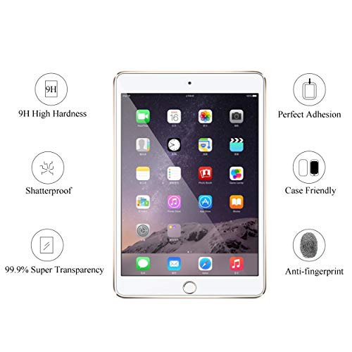 Ailun Screen Protector for iPad Mini 1 2 3 Tempered Glass 9H Hardness 2Pack Compatible with Apple iPad Mini 1 2 3 Ultra Clear 2.5D Edge Anti Scratch Case Friendly - Image 4