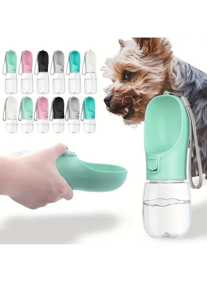 مُوزِّع ماء محمول صغير رمادي يدوي للكلاب والقطط - Image 2