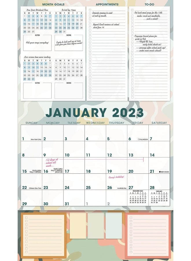 Goal Getter 2023 Sticky Note 17-Month Calendar Planner: August 2022 - December 2023, 12" x 12" - Image 4