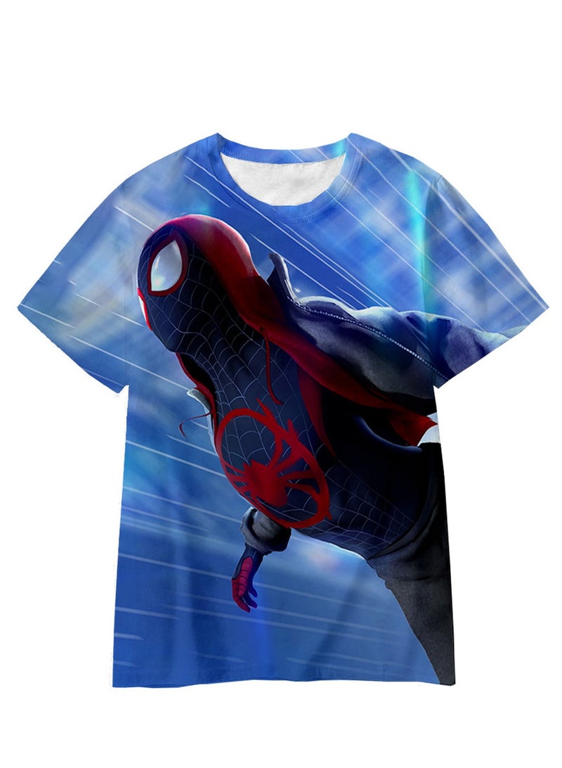 Spider-Man Across the Universe Handsome Loose Pullover T-shirt 3D digital printing personalized breathable T-shirt  - Image 1