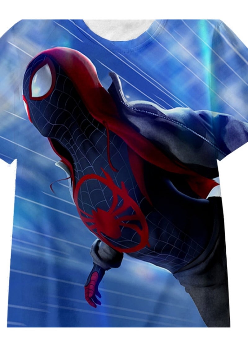 Spider-Man Across the Universe Handsome Loose Pullover T-shirt 3D digital printing personalized breathable T-shirt  - Image 2