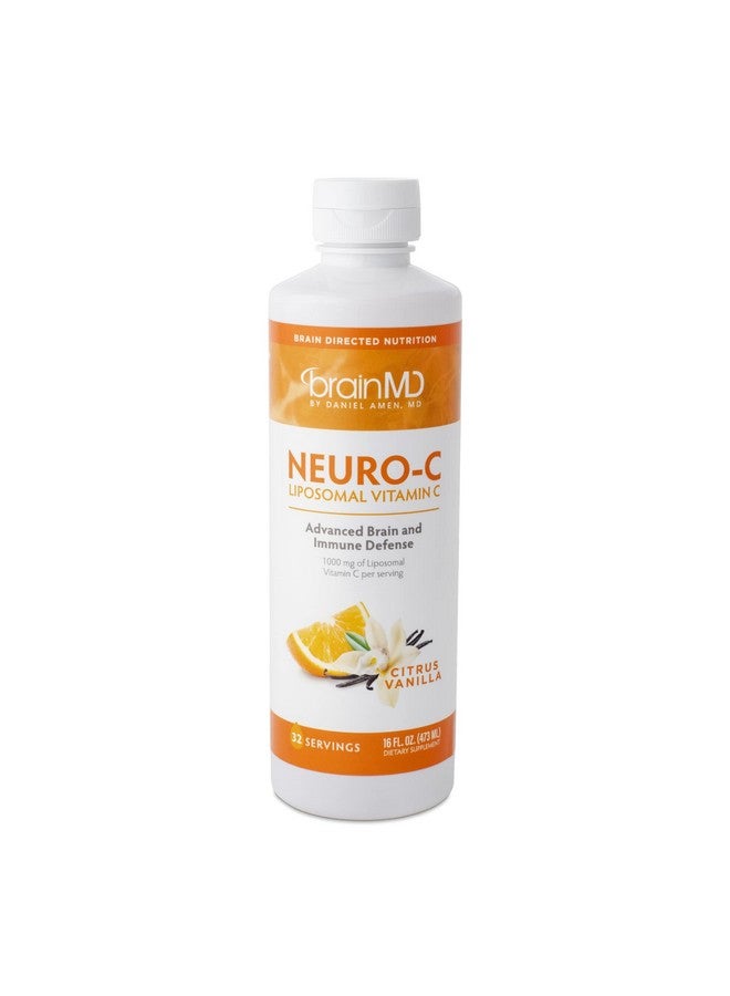 BRAINMD By Dr Amen Neuro C Citrus Vanilla 16 Fl Oz 1000 Mg Liposomal Vitamin C Advanced Brain & Immune Defense Gluten Free 32 Servings - Image 2
