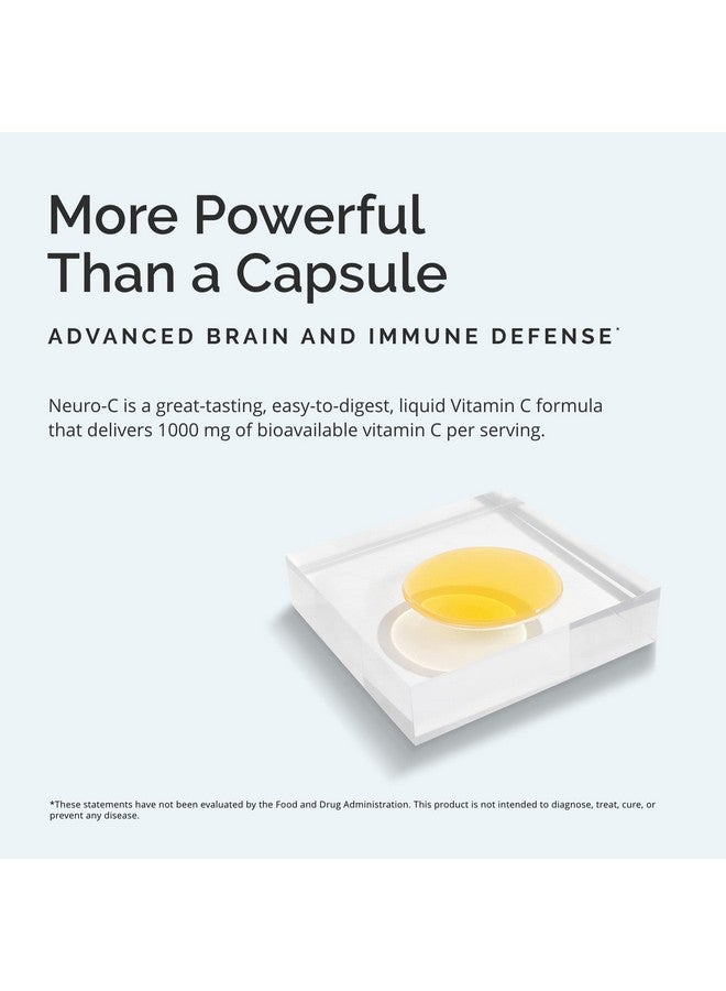 BRAINMD By Dr Amen Neuro C Citrus Vanilla 16 Fl Oz 1000 Mg Liposomal Vitamin C Advanced Brain & Immune Defense Gluten Free 32 Servings - Image 4