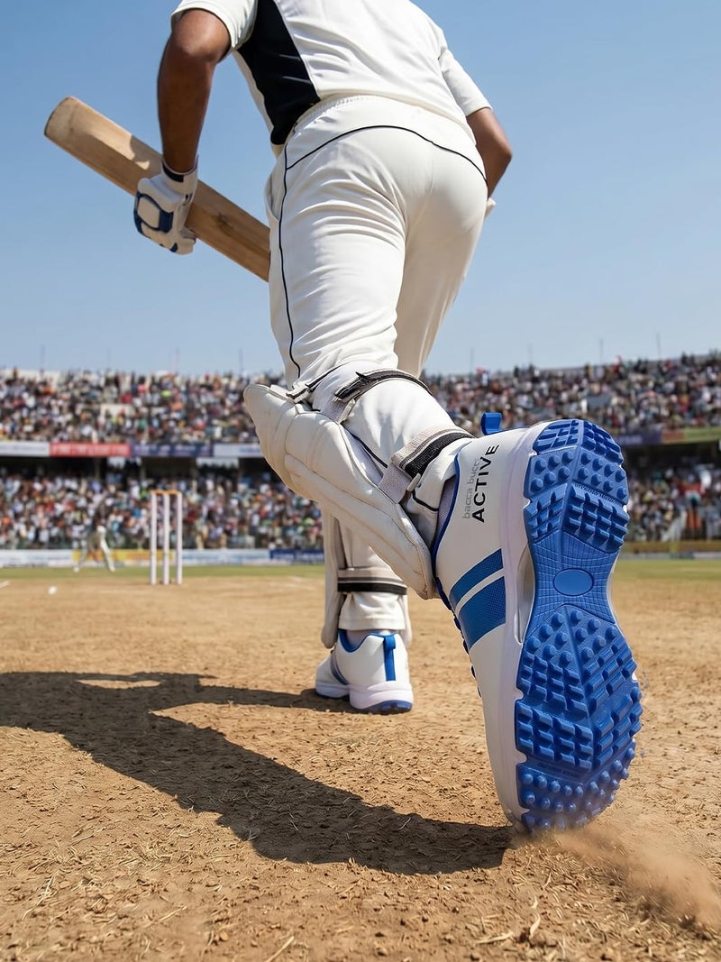 Bacca Bucci Century Runner Elite Performance Cricket Shoes Professional Grade Sports Footwear for the Passionate Cricketer Blue UK9 - Image 2
