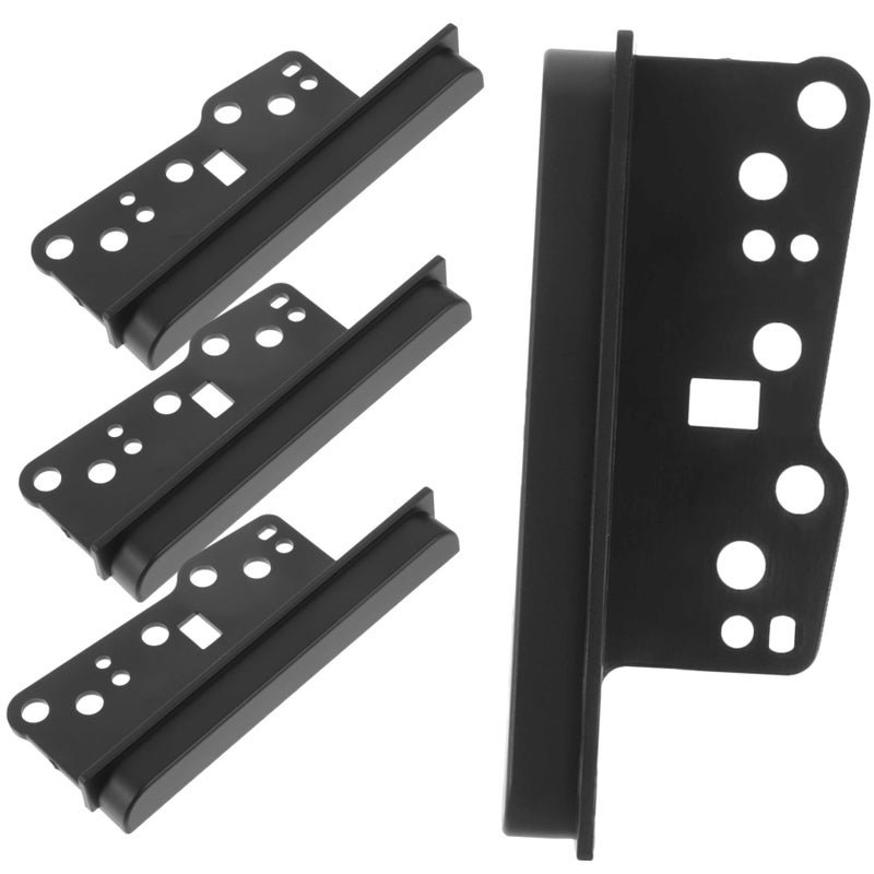 Double Din Radio Dash Trim Bezel Installation Kit 4PCS For Car Navigation Systems Front Rear Speaker - Image 2