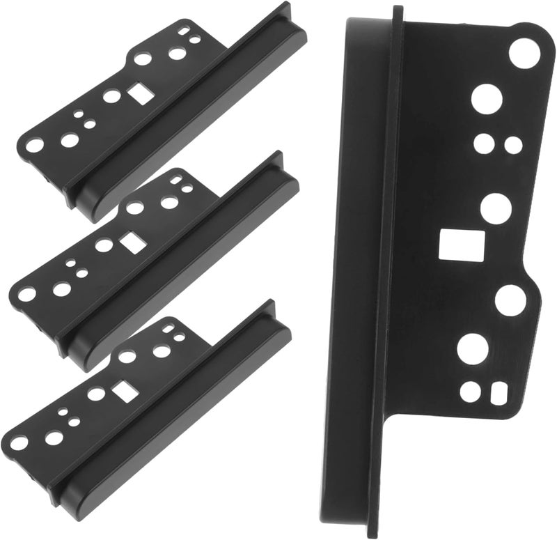 Double Din Radio Dash Trim Bezel Installation Kit 4PCS For Car Navigation Systems Front Rear Speaker - Image 1