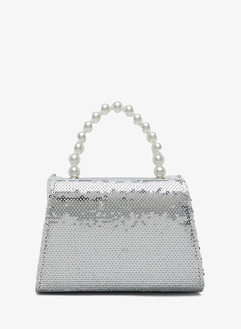 R&B Sequins Top Handle Bag