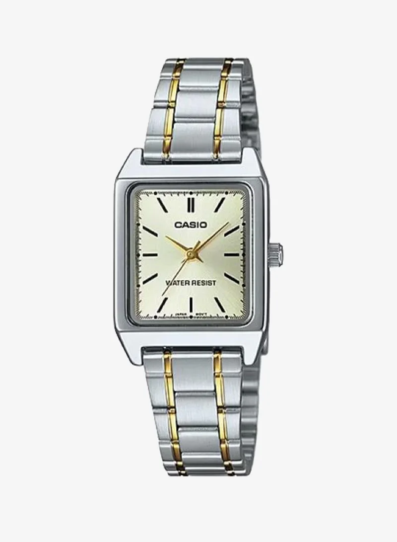 كاسيو Women's Stainless Steel Analog Watch LTP-V007SG-9EUDF - 22 mm