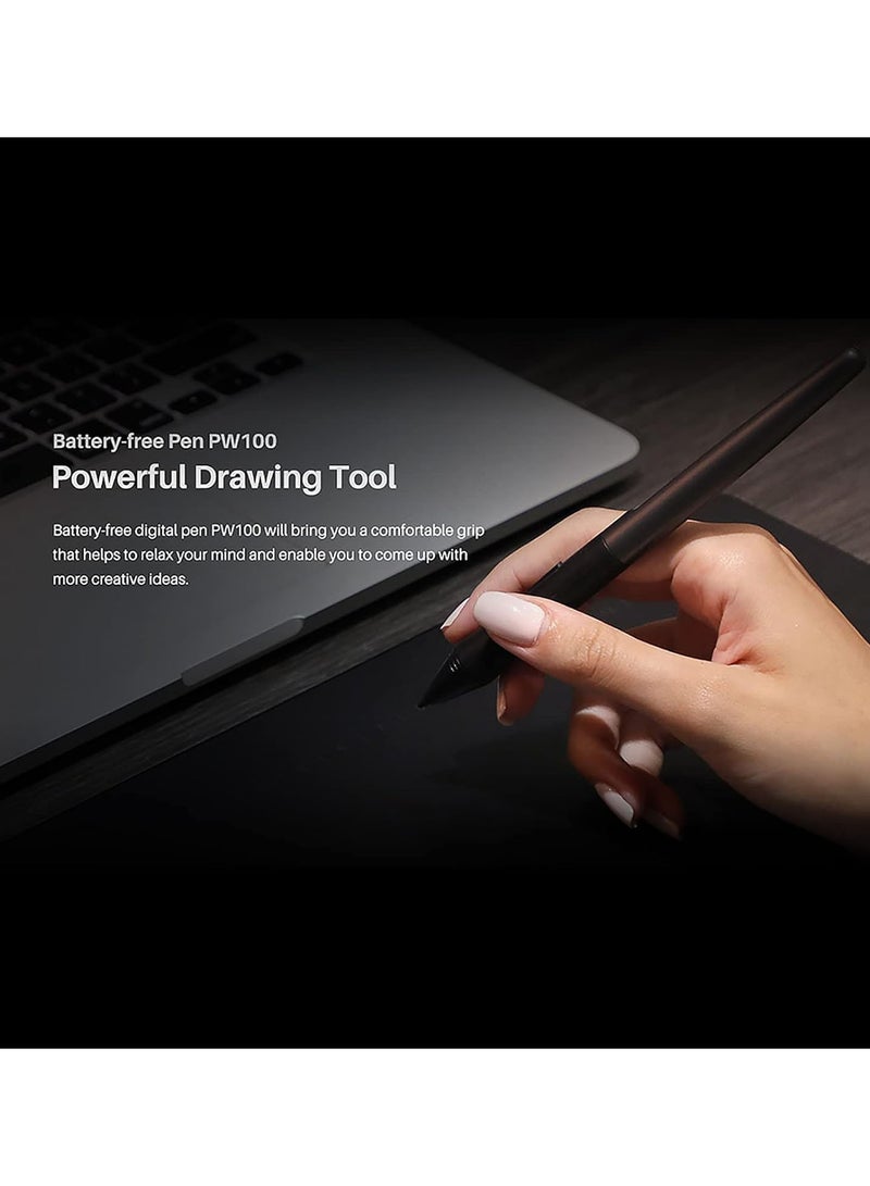 GGOOT PW100 Digital Pen Battery-Free Digital Pen with 2 Programmable Buttons for H1060P H610PRO V2 Graphic Tablets  - Image 5