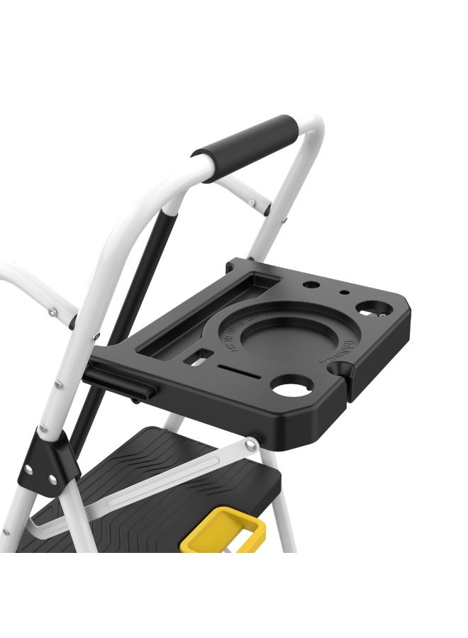 LIBERTI 6ft Foldable Steel Step Ladder with Safety Handrail & Tool Tray, Heavy-Duty 6-Step Ladder, 150kg Load Capacity, Wide Anti-Slip Steps, Slim Compact Folding Design, Portable Indoor Ladder for Home, Kitchen & High-Reach Tasks, EN14183 & GS Certified, 1-Year Warranty - Image 2