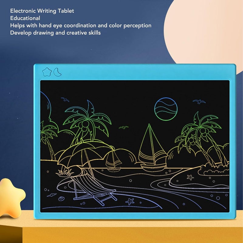 Electronic Writing Tablet, Colorful LCD Drawing Pad for Kids, Vibrant Display with Pen, One - Click Erase, Rechargeable Electronic Board for Boys Girls Learning and (Blue) - Image 5