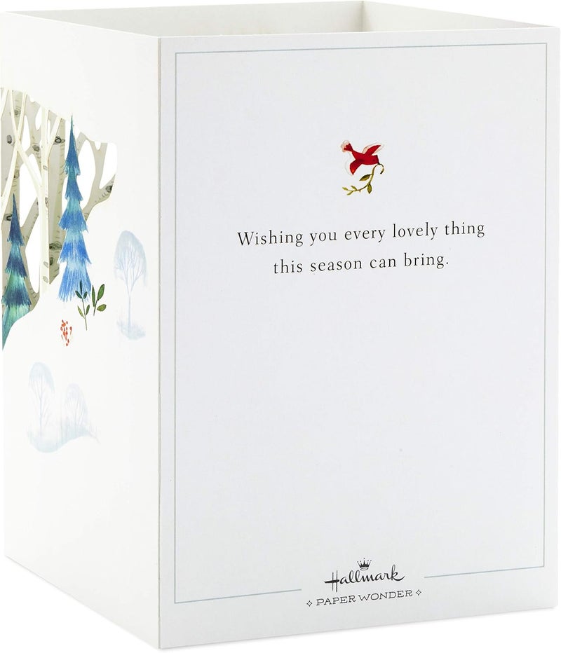 Hallmark Paper Wonder Pop Up Holiday Card - Woodland Animals - Image 4