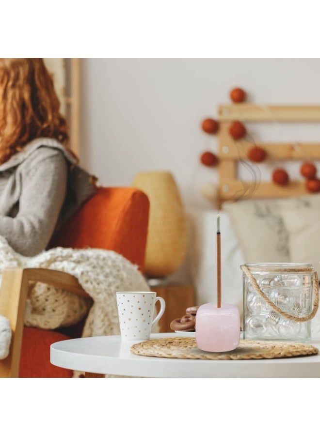 سيوسي Ceramic Incense Stick Holders, Multi-Functional Stick Holders, Incense Burner with Ash Catcher Tray, Aromatic Holders for Meditation, Yoga, Relaxation, and Home Desk Decor (2-Pack) - Image 3