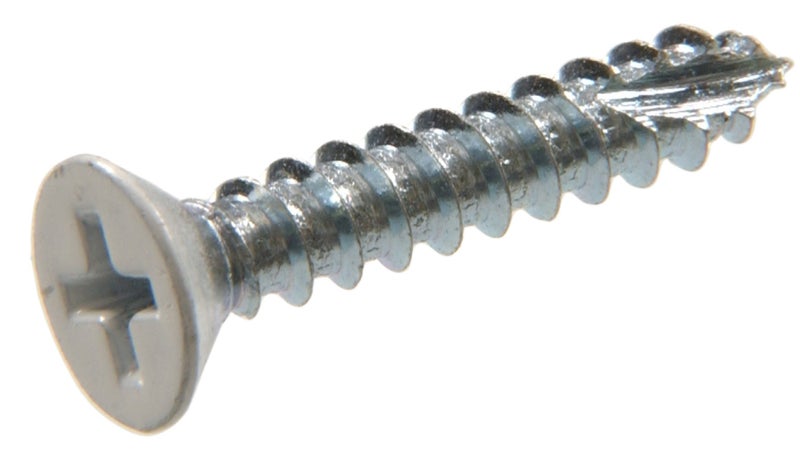 Hillman The Hillman Group 45410 5Inch x 34Inch Flat Phillips Wood Screw White 50Pack