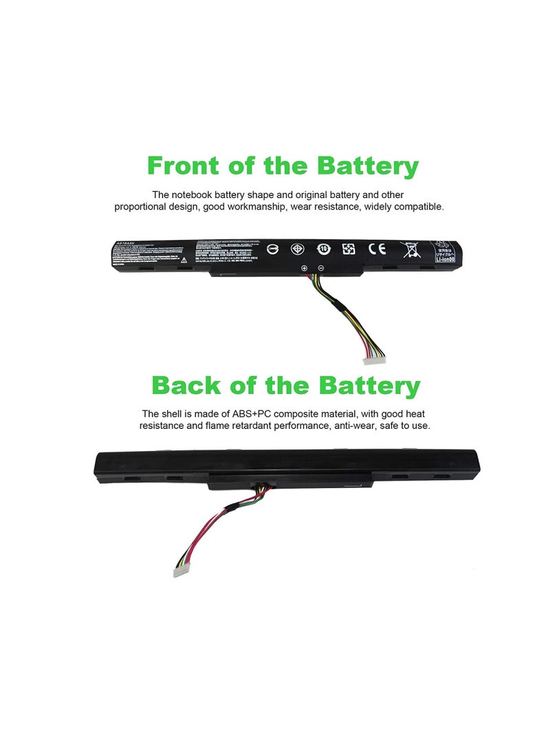 Terabyte AS16A5K Battery Recplacement For Acer. Aspire E15 E5-475 E5-523 E5-553 E5-575 E5-575G E5-576 E5-774G E5-575G-53VG Series,Fit P/N AS16A7K AS16A8K - Image 3
