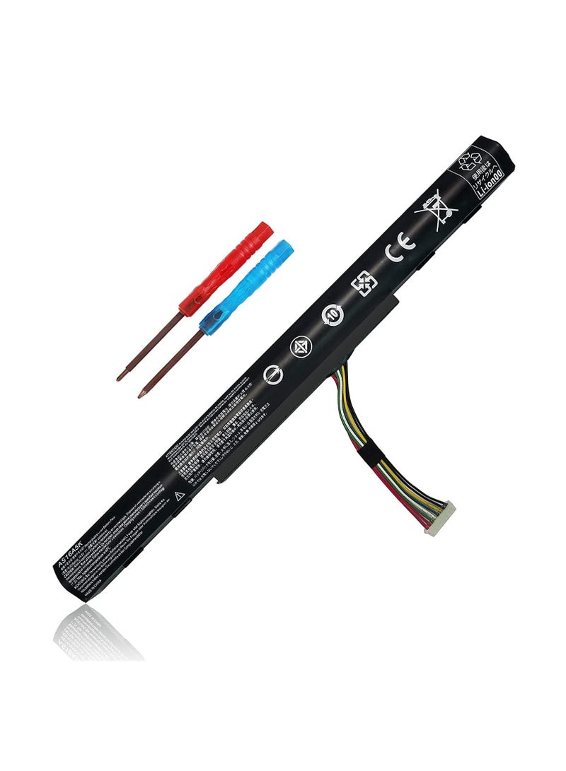 Terabyte AS16A5K Battery Recplacement For Acer. Aspire E15 E5-475 E5-523 E5-553 E5-575 E5-575G E5-576 E5-774G E5-575G-53VG Series,Fit P/N AS16A7K AS16A8K - Image 2
