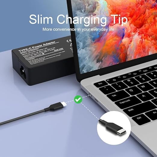 FACTOTECH New Replacement USB Type C 65W 45W Laptop Charger Compatible with Lenovo, Dell, Hp, Acer, chromebook, Asus, Samsung, Sony Computer Charger Fast Charging Type C AC Adapte - Image 2