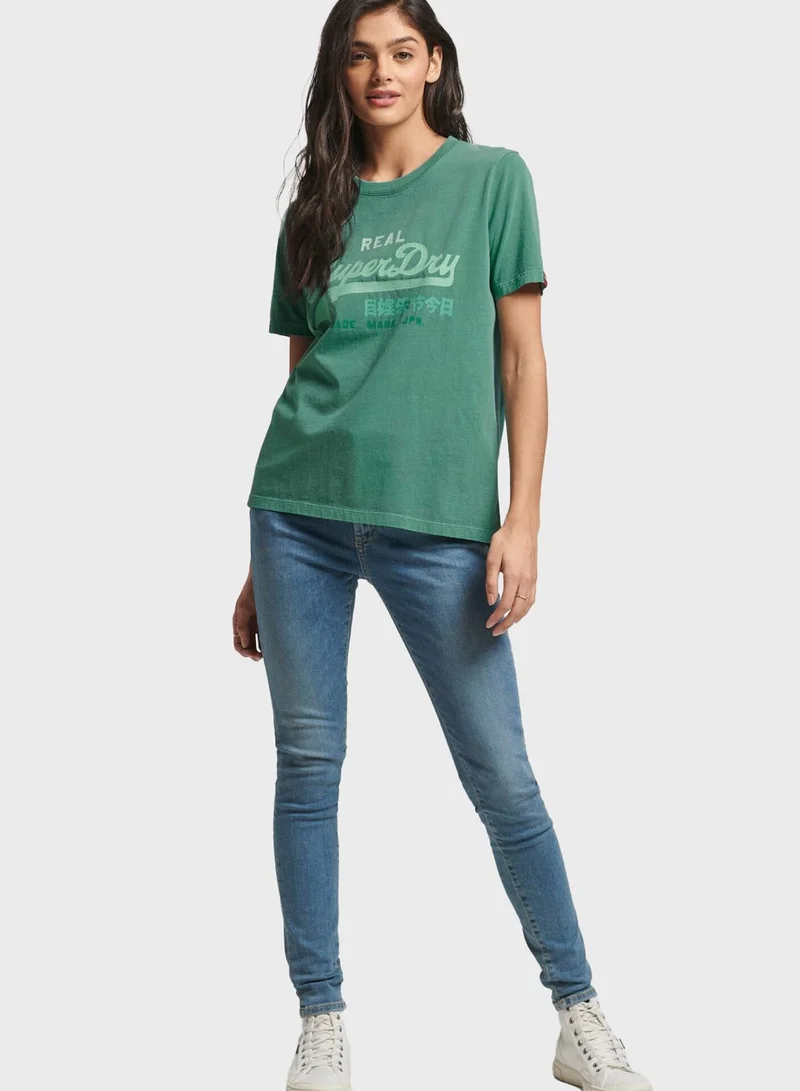 Superdry Round Neck Printed T-Shirt