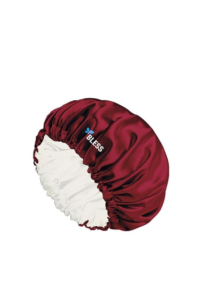 Bless Bless Satin Bonnet Maroon  - Image 1