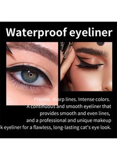 Ushas High Volumizing Mascara and Long-lasting Matte Liquid Eyeliner, Waterproof Smudge-proof Liquid Eyeliner, Long-lasting No Clumping Mascara (Black)  - Image 5