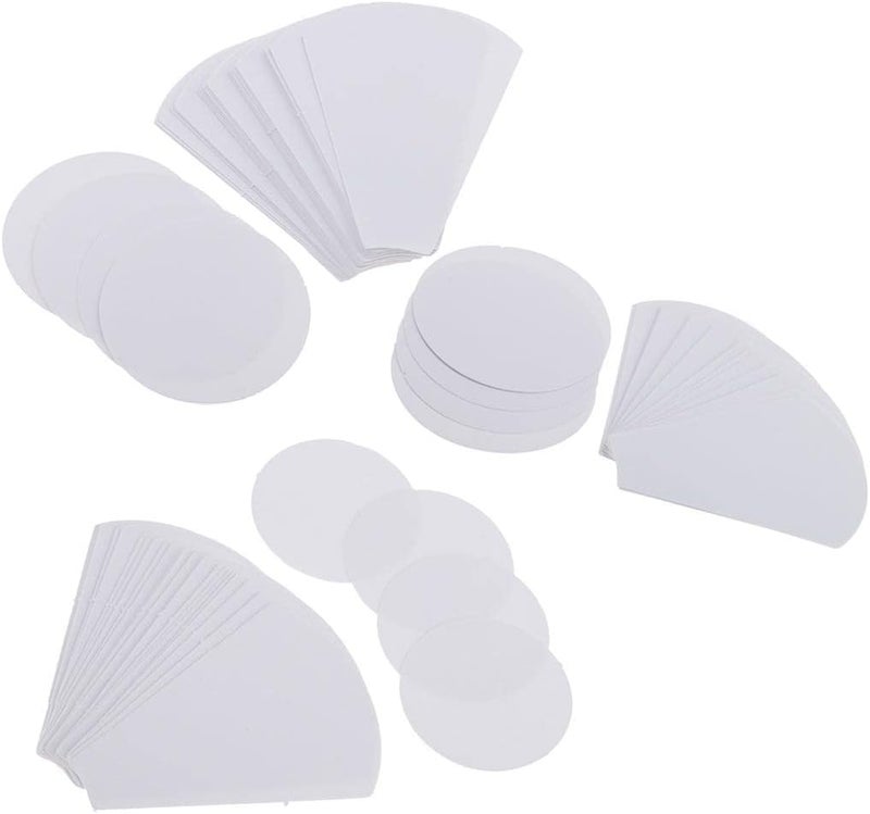 كلاراكو 120 قطعة، 3 أحجام، قالب ورقي على شكل زهرة للخياطة، مناسب لتطريز قطع القماش، مقاسات 71/56/39 مم - Image 1