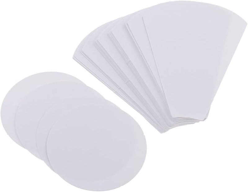 كلاراكو 120 قطعة، 3 أحجام، قالب ورقي على شكل زهرة للخياطة، مناسب لتطريز قطع القماش، مقاسات 71/56/39 مم - Image 4