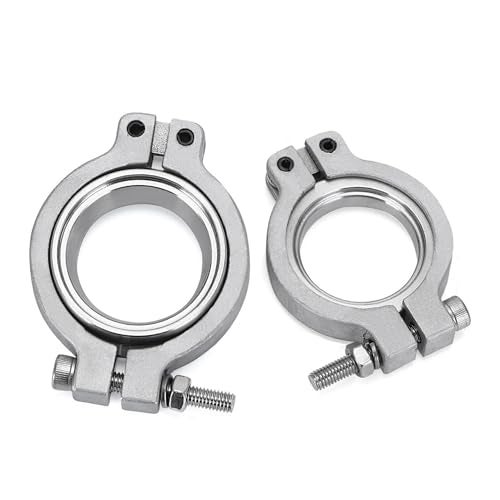 CYONRUAN Inlet Outlet Flanges Clamps vband Flange Clamp Set Replacement For TiAL MVS 38MM Wastegate WScrews Nuts and Seals - Image 1