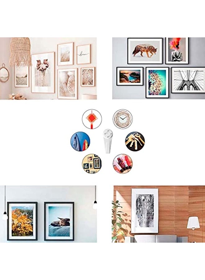 Hanging Pictures Without Making Holes-Wall Hangers To Fix Pictures Without Drilling-Lot Of 20 Hooks To Fix Pictures Without Nails  - Image 3