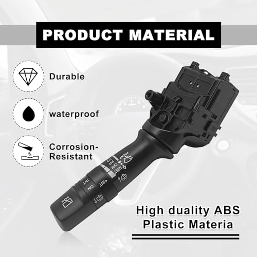 Vrasly Windshield Wiper Switch - Wiper Switch with Rear Control Compatible with Hyundai 2010-2017 Elantra GT Veloster Kia Soul Sorento Forte Rio Forte Koup Forte5 Soul EV 2012-2019 Replace 93420-2K050 - Image 4