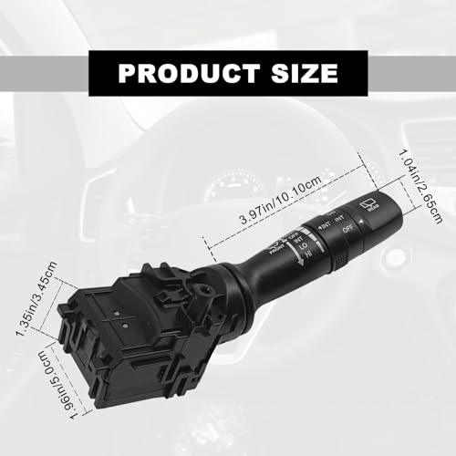 Vrasly Windshield Wiper Switch - Wiper Switch with Rear Control Compatible with Hyundai 2010-2017 Elantra GT Veloster Kia Soul Sorento Forte Rio Forte Koup Forte5 Soul EV 2012-2019 Replace 93420-2K050 - Image 2