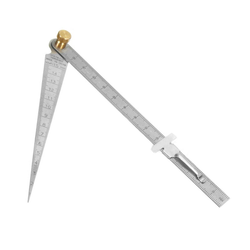 2 PCS 0-15mm Hole Measuring Tapers Ruler Gaps Measuring Ruler Set Depth Inspecting Ruler Utility Measuring Tool - Image 2