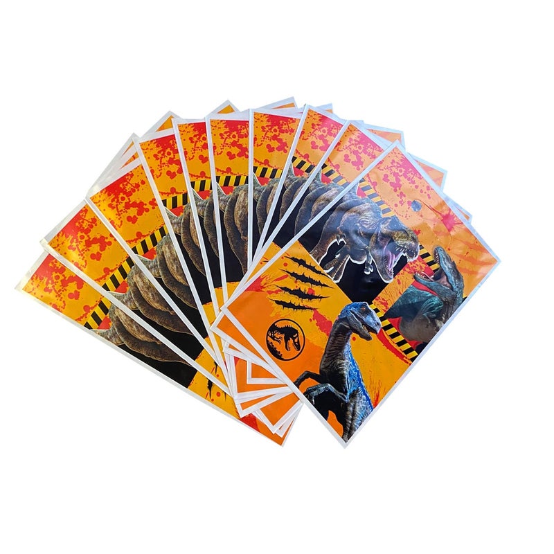 LYK 30pc Dinosaur Gift Bags: Dinosaur-Themed Party Gift Bags, 9.8x6.3 Inches, Orange, Polypropylene, Birthday, Holidays - Image 5