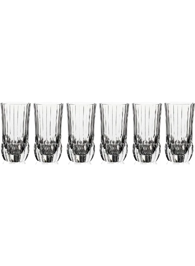 RCR 6-Piece Adagio Classic Crystal Hi-Ball Tumbler Glass Set Clear 400 ml 25934020206