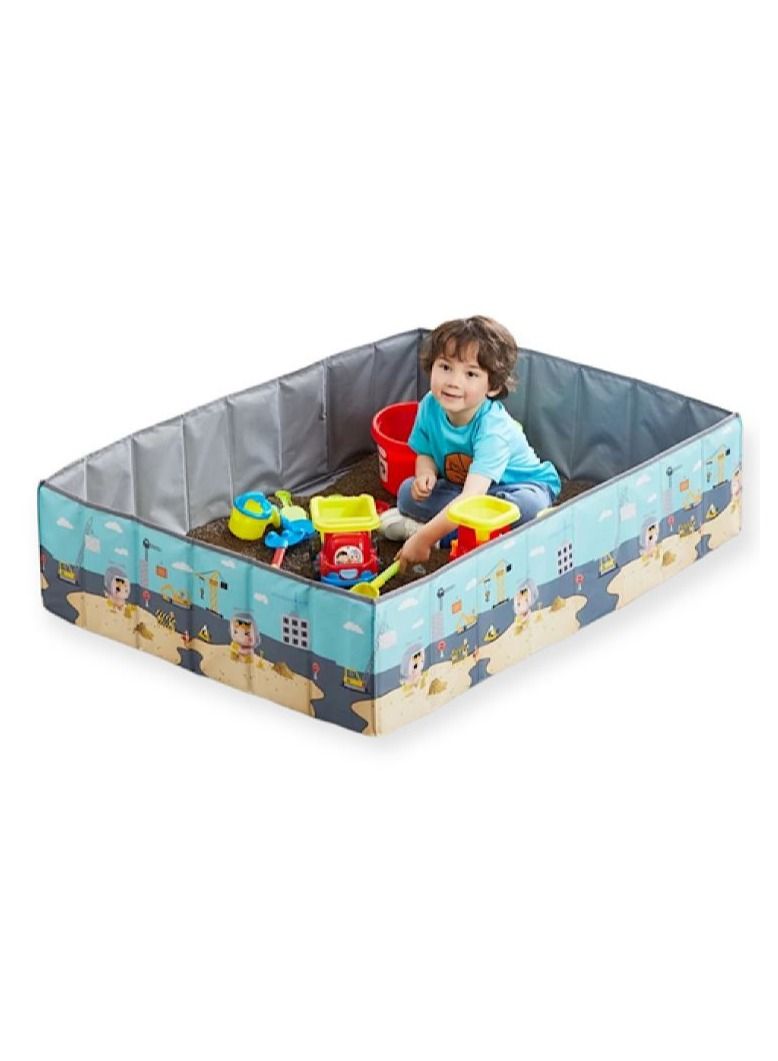 Baby Playpen with Mat Playpen with Mat for Babies and Toddlers Playpen Anti-Fall Playards for Indoor & Outdoor Safety Gate Fence Active Center (Blue) - Image 2