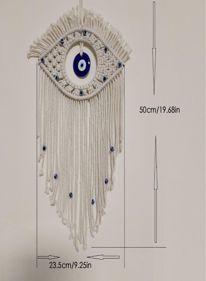Yeaco Boho Style Handmading Wall Decor with Evil Eye Dream Catcher - Image 3
