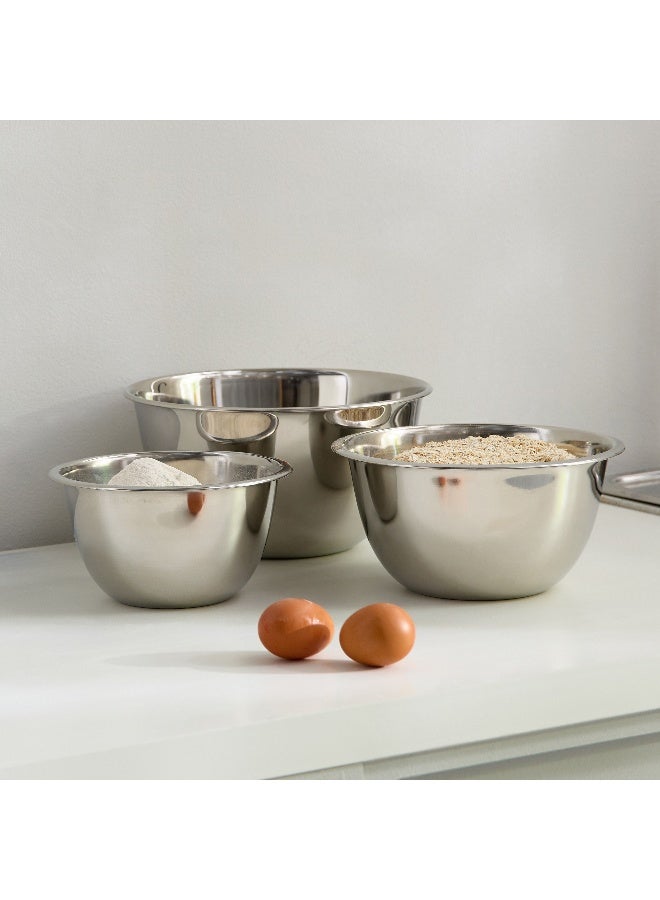 Home Box 3-Piece Premia Stainless Steel Mixing Bowl Set - Image 1