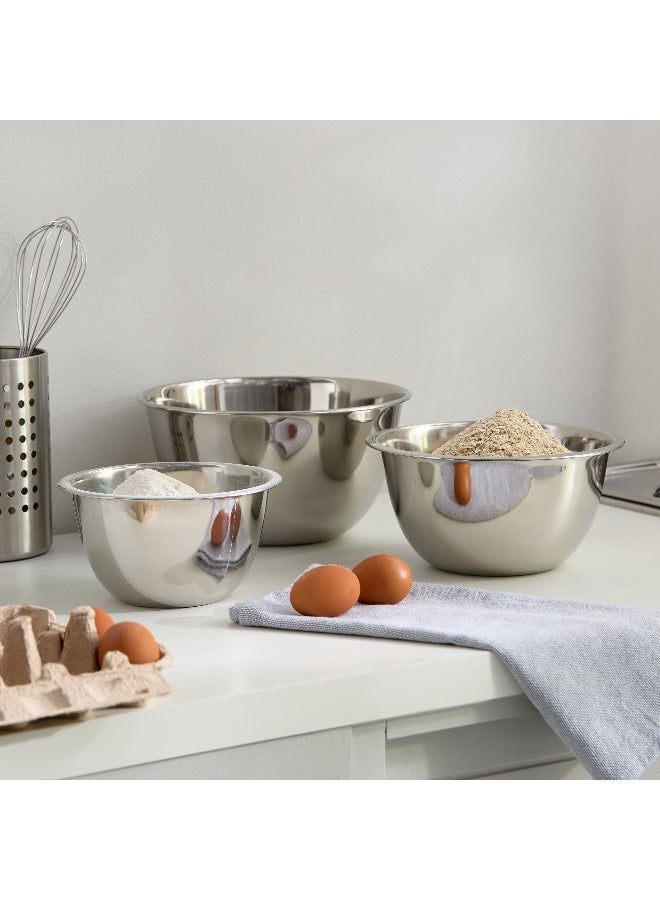 Home Box 3-Piece Premia Stainless Steel Mixing Bowl Set - Image 5