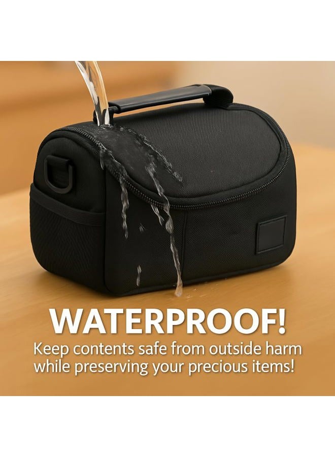 eCostConnection Medium Soft Padded Camera Equipment Bag/Case for Nikon, Canon, Sony, Pentax, Olympus Panasonic, Samsung & Many More + Microfiber Cloth - Image 5