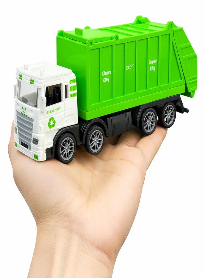 PARTEET Die Cast City Sanitation 8 Wheel Truck Toy for Kids - Friction Powered Toy Vehicle with Openable Top and Back Door Truck Clean Toys for Kids (Color Send as per Stock) - Image 1