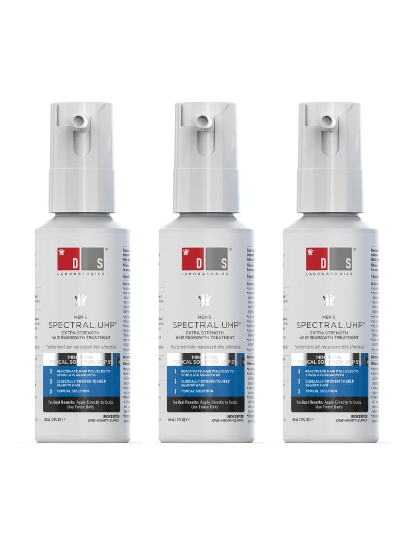 DS LABORATORIES Spectral.UHP | Extra Strength Hair Growth Treatment with Minoxidil 5% (3 Month Supply)  - Image 1
