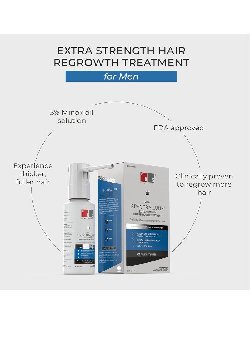 DS LABORATORIES Spectral.UHP | Extra Strength Hair Growth Treatment with Minoxidil 5% (3 Month Supply)  - Image 3