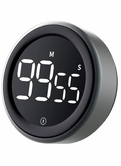 LED Digital Kitchen Timer - Magnetic Countdown Count-up Kids Timer, Large LED Display, Adjustable Volume and Brightness Cooking Timer for Kid Classroom Board
