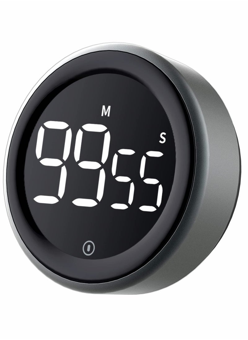 KASTWAVE LED Digital Kitchen Timer - Magnetic Countdown Count-up Kids Timer, Large LED Display, Adjustable Volume and Brightness Cooking Timer for Kid Classroom Board  - Image 1